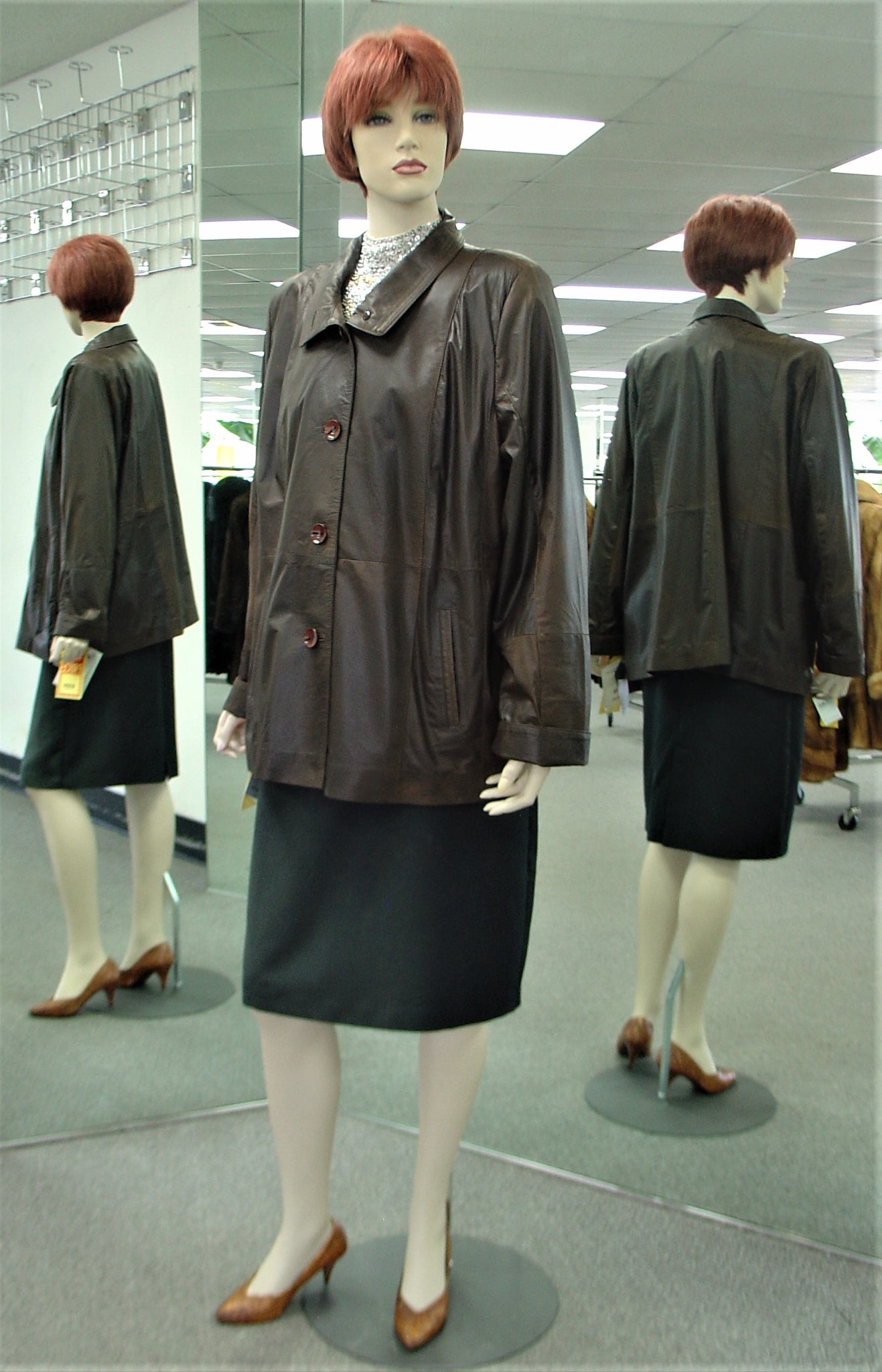 Brown Lamb Leather Jacket 
