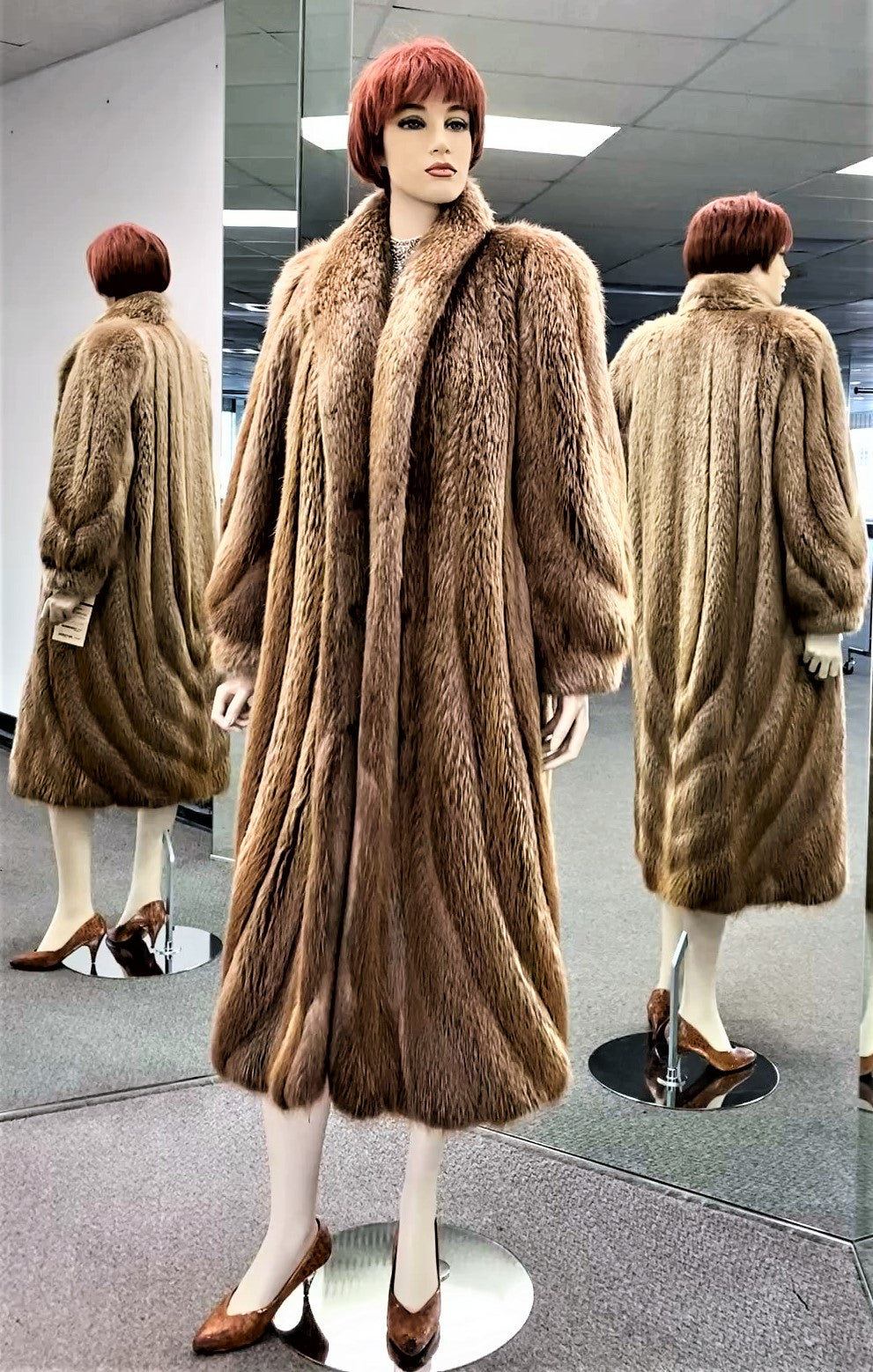 Used Blonde Beaver Coat # 9872